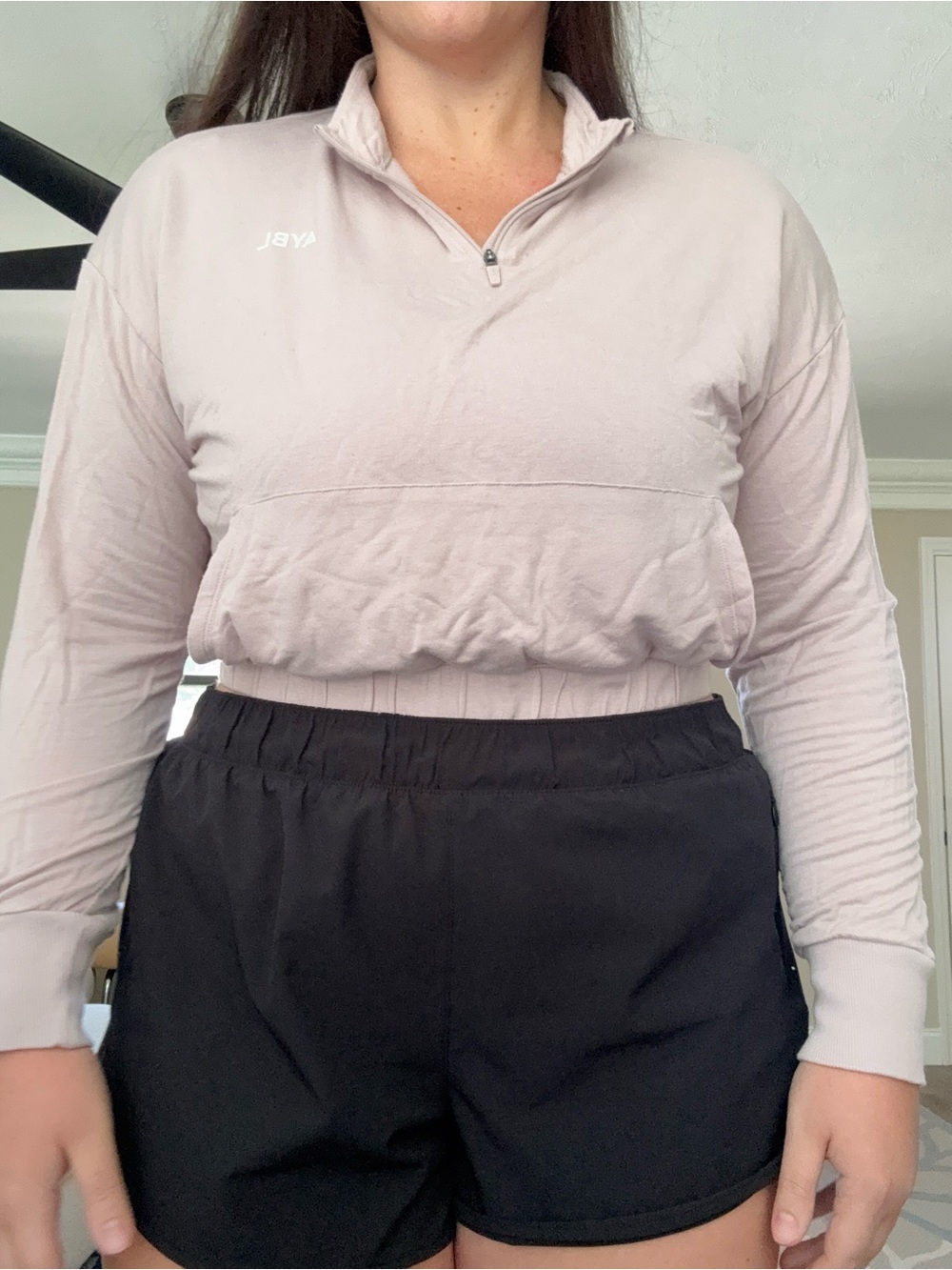ABYL Lightweight Cropped Quarter Zip Pullover – Size XXL 🤍